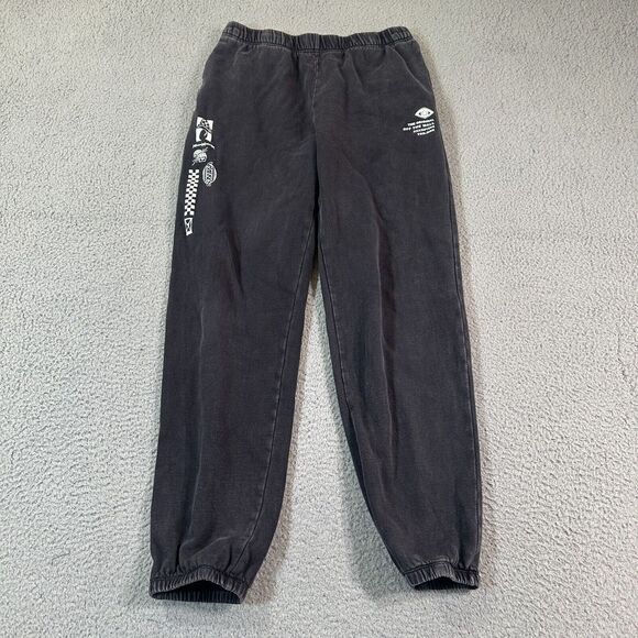 Vans Other - Vans Fleece Sweatpants Logo Jogger Black Mens Size M Skate Tapered